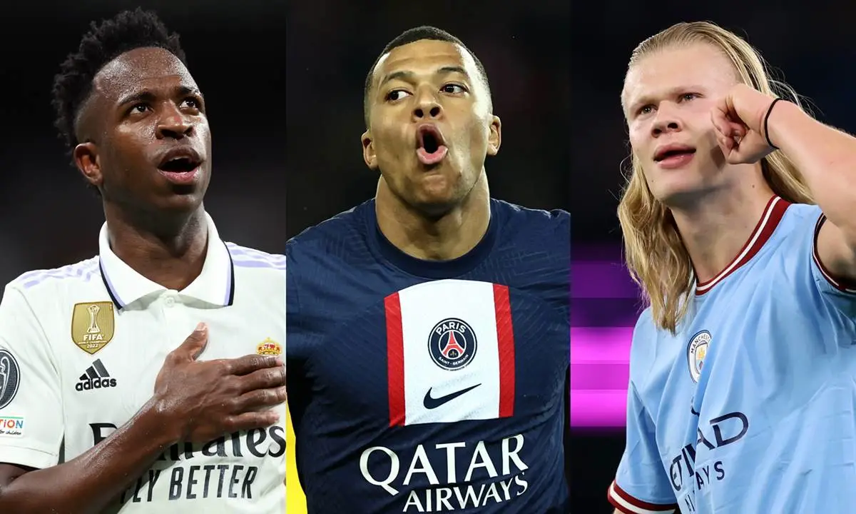 Real Madrid quer ataque galático com Mbappé, Haaland e Vinícius Jr